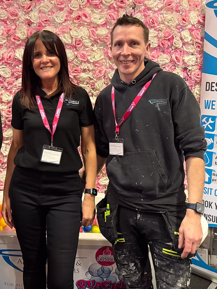 Fran and David Ash together at a local trade event.